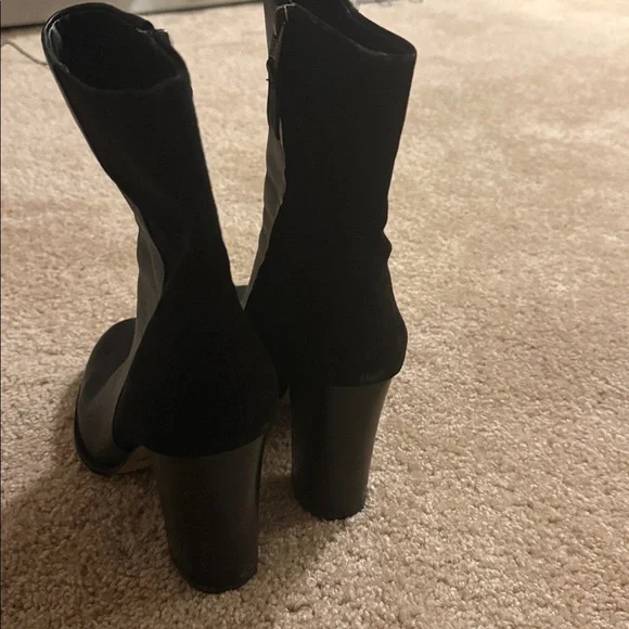 Sam Edelman Reyes Black Leather Ankle  Boots, size 10 - Picture 7 of 13